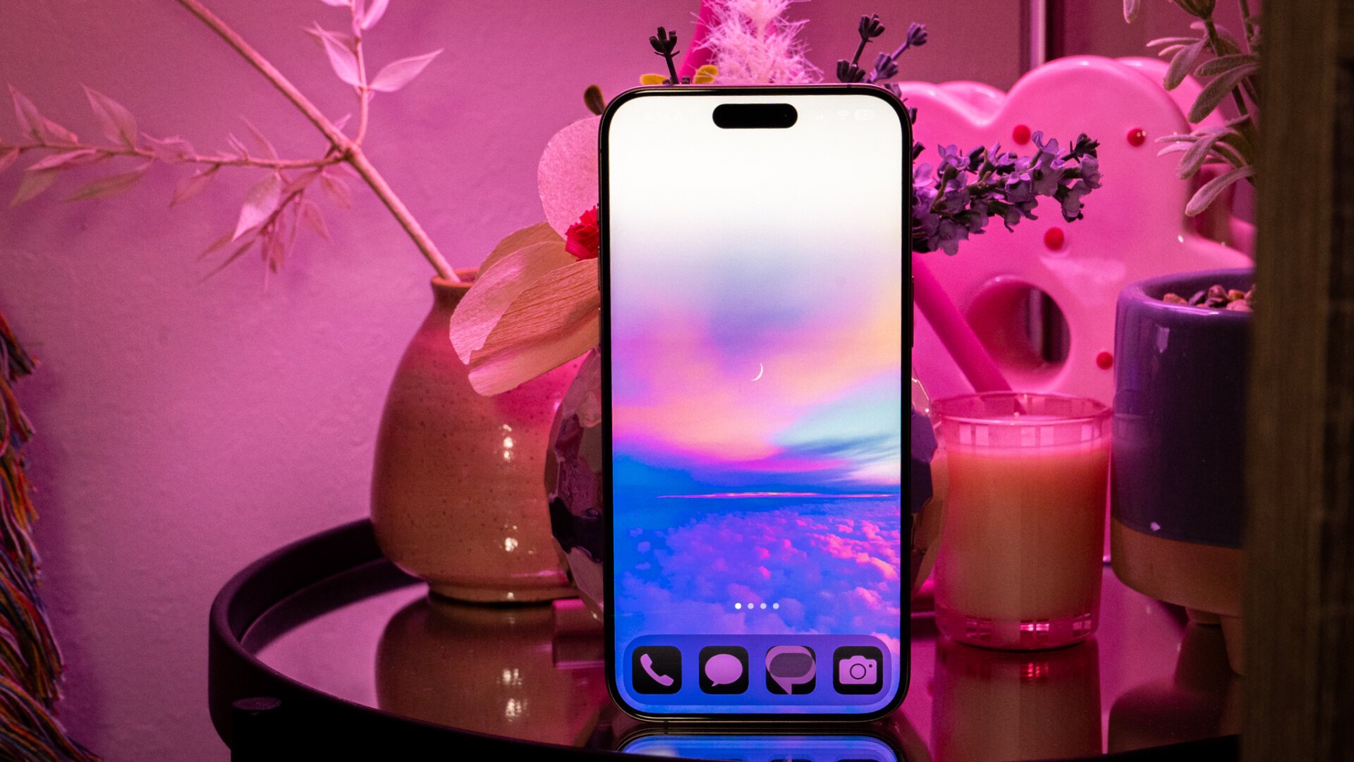 A photo of an iPhone on the iOS18 Public Beta